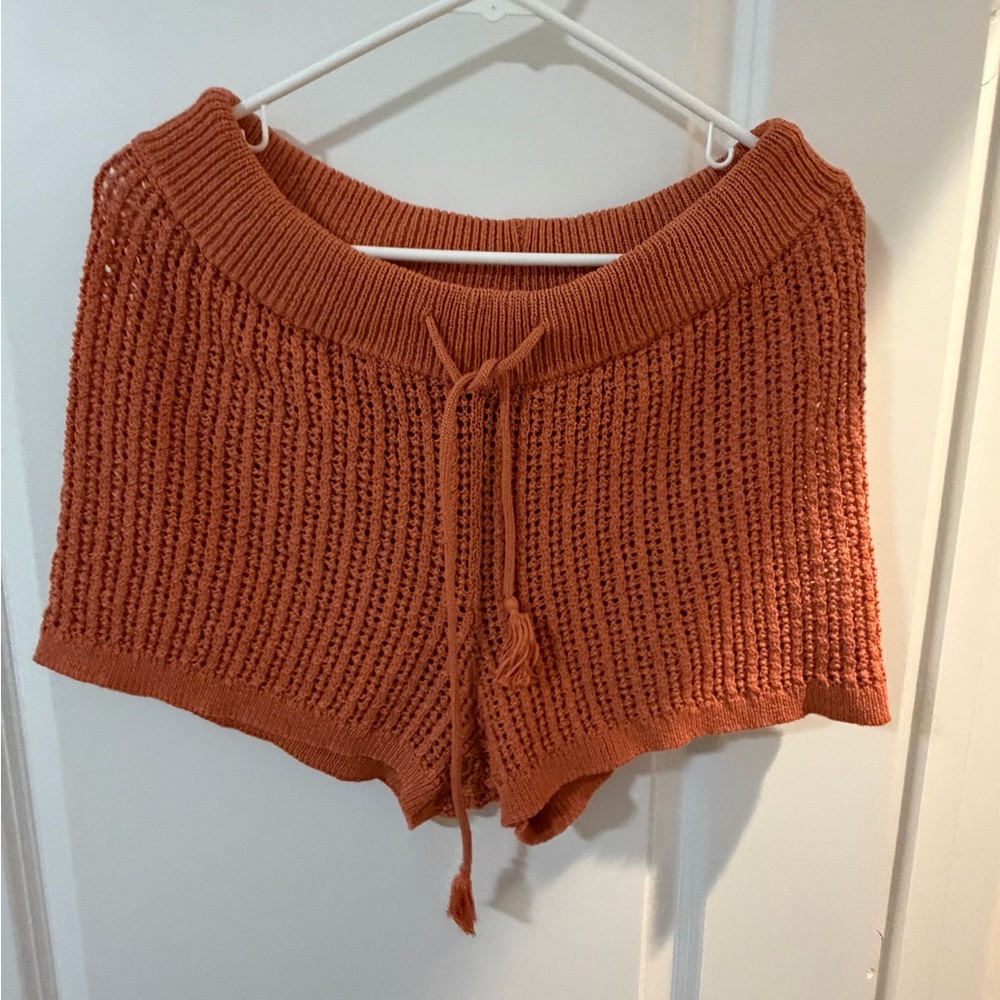 CAlia Rust Knit Shorts